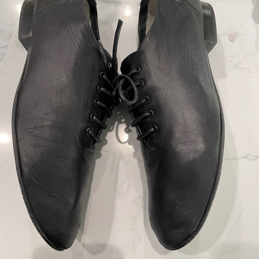 Céline napa lace up flats